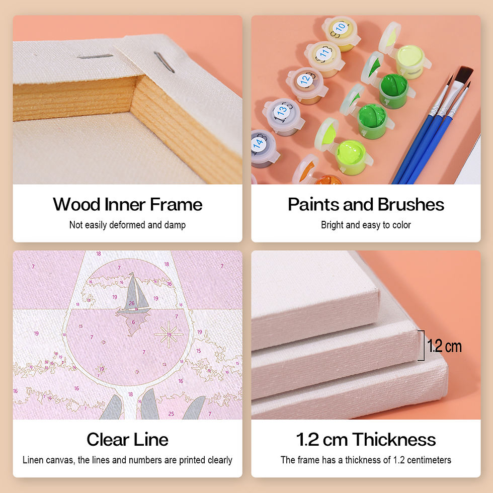 Miniatura: Yes Way Rosé - Multi-kit Paint by Numbers Set (6)