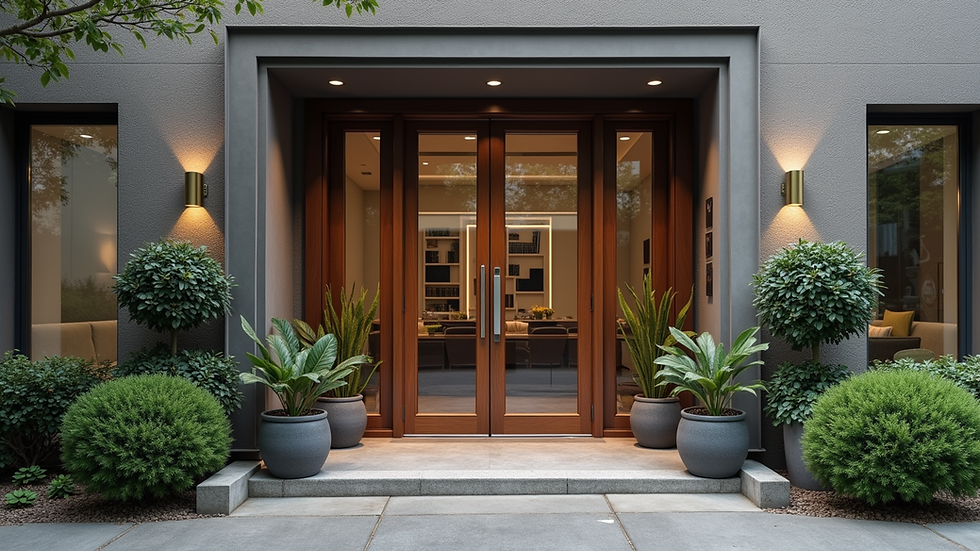 High angle view of a welcoming law office entrance in Silverdale