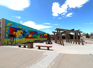 Health is a Puzzle Mural in Miner's Plaza