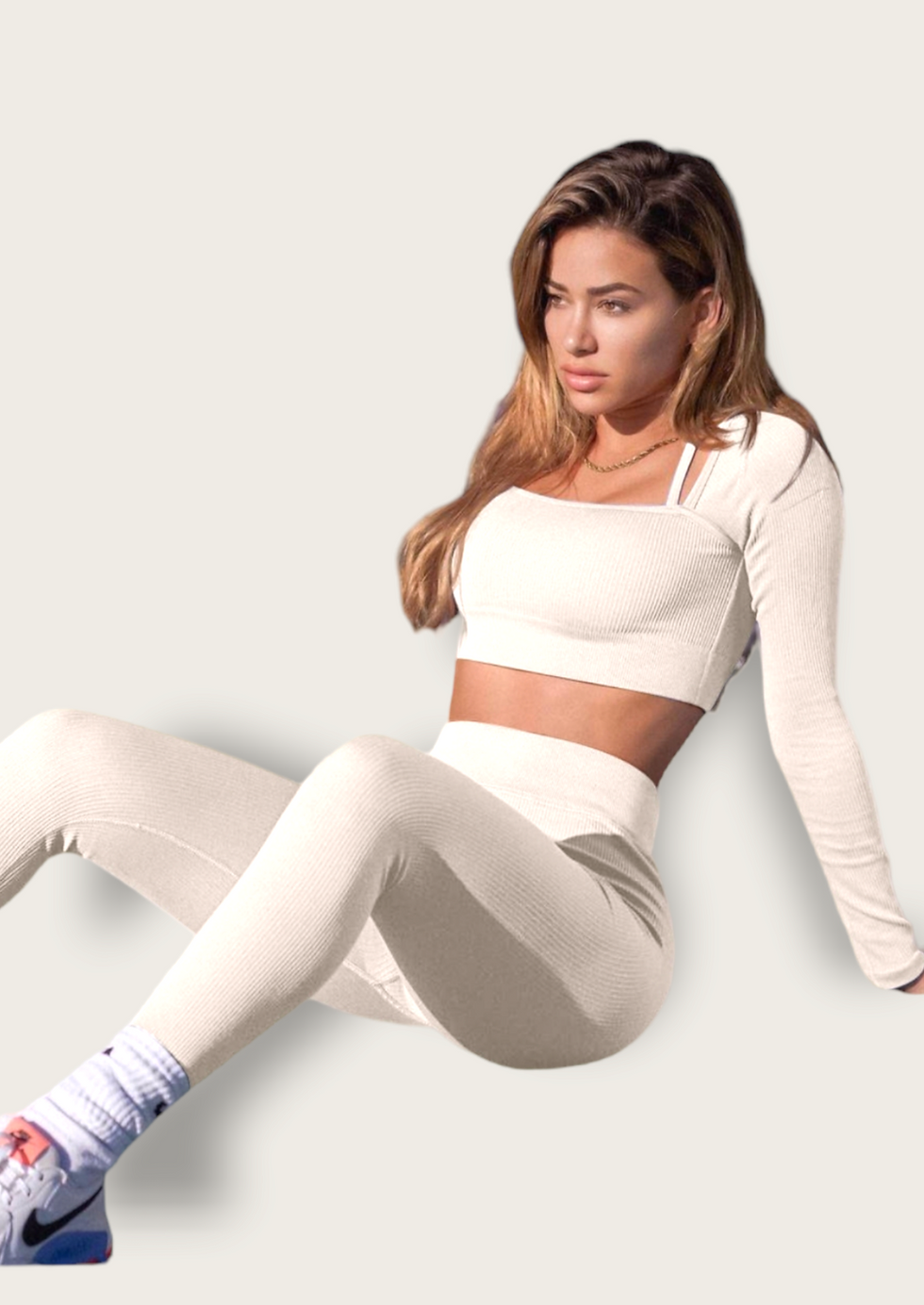 Thumbnail: Favelina Sports Top and Leggings/Shorts Set