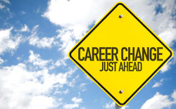 Career Change Just Ahead Sign