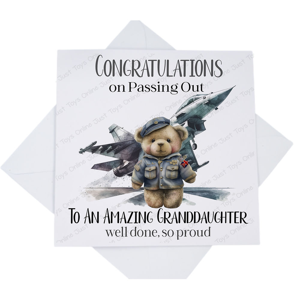 Thumbnail: Congratulations on Passing Out Card, RAF Grey Fighter Jet Card for Relation