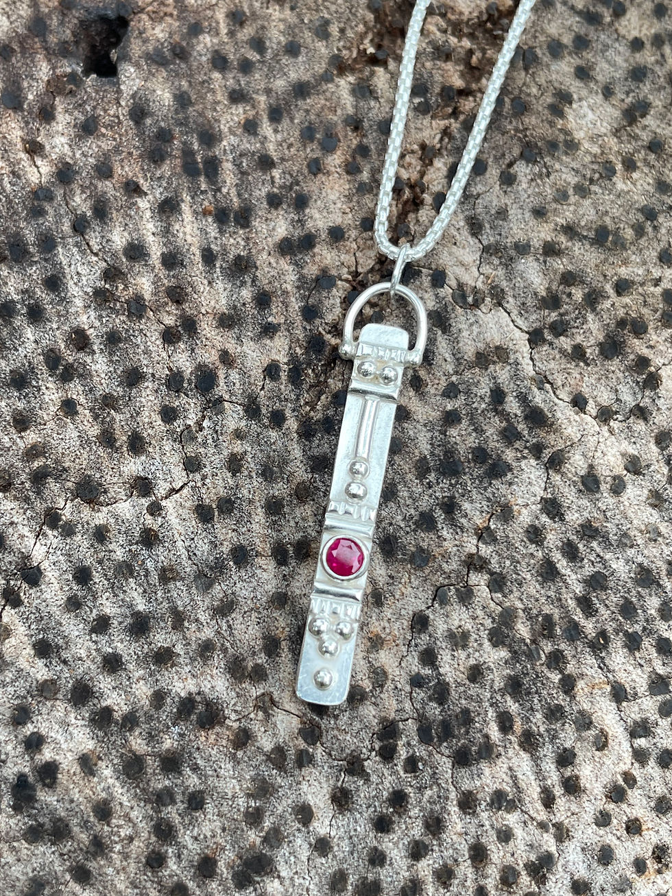 Thumbnail: Totem Birthstone Necklaces in sterling silver