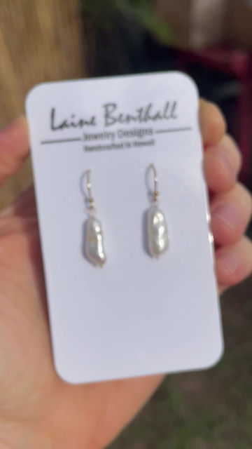 Thumbnail: Baroque Pearl Earrings in 14ky Gold Fill