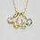 Thumbnail: Peridot Drop Necklace 3mm in 14k Gold
