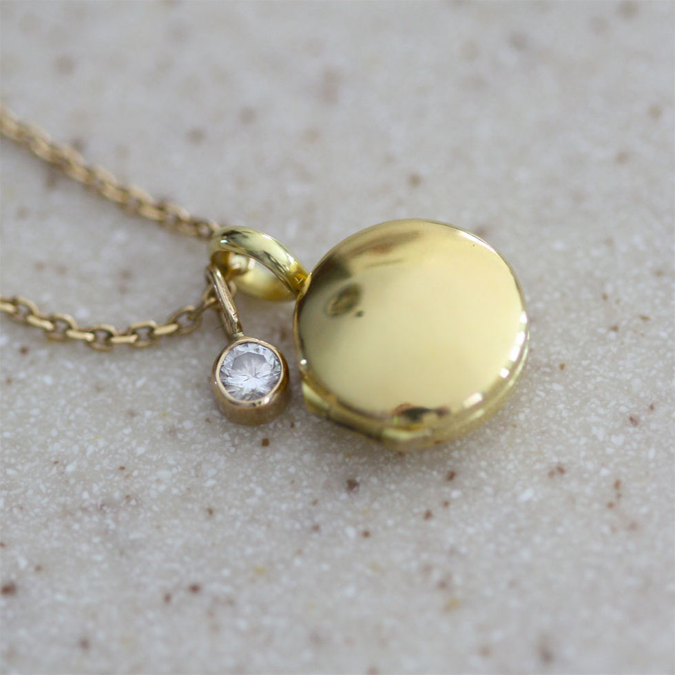 Thumbnail: 14ky Gold Locket, Small