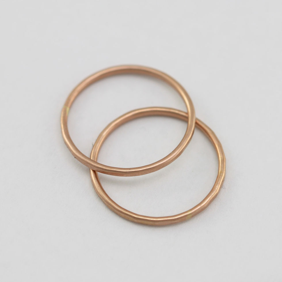 Thumbnail: Rose Gold Wedding Band 14k