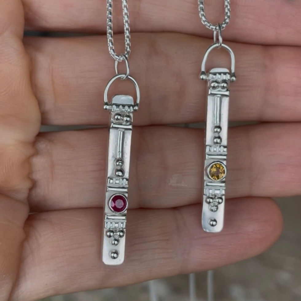 Thumbnail: Totem Birthstone Necklaces in sterling silver