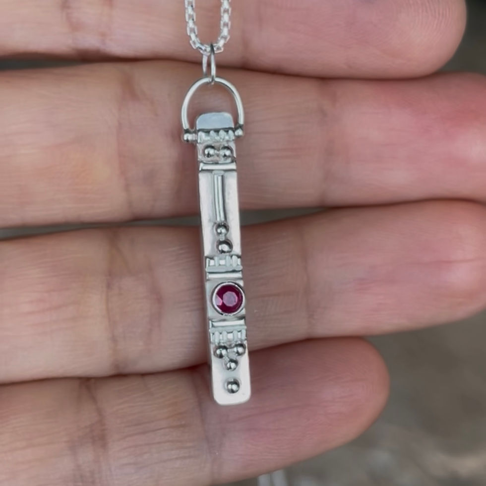 Thumbnail: Totem Birthstone Necklaces in sterling silver