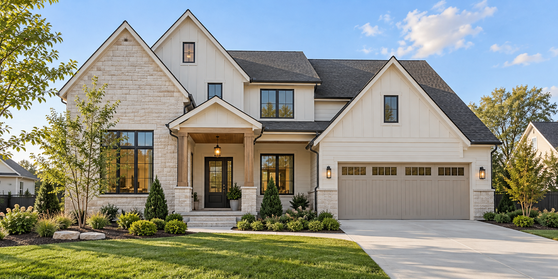 A newly constructed home ready for its next owners.