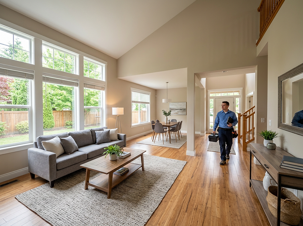 man in a luxury home in business clothes