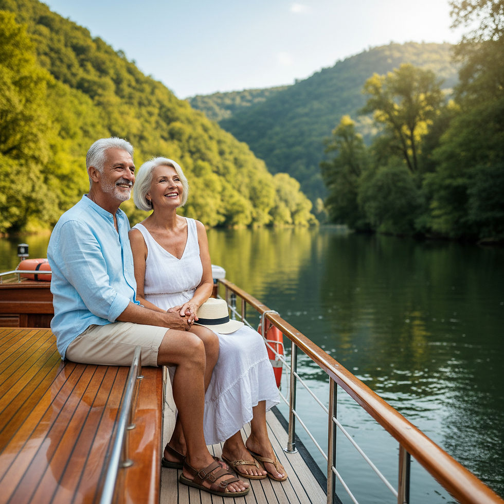 retired couple enjoying retirement