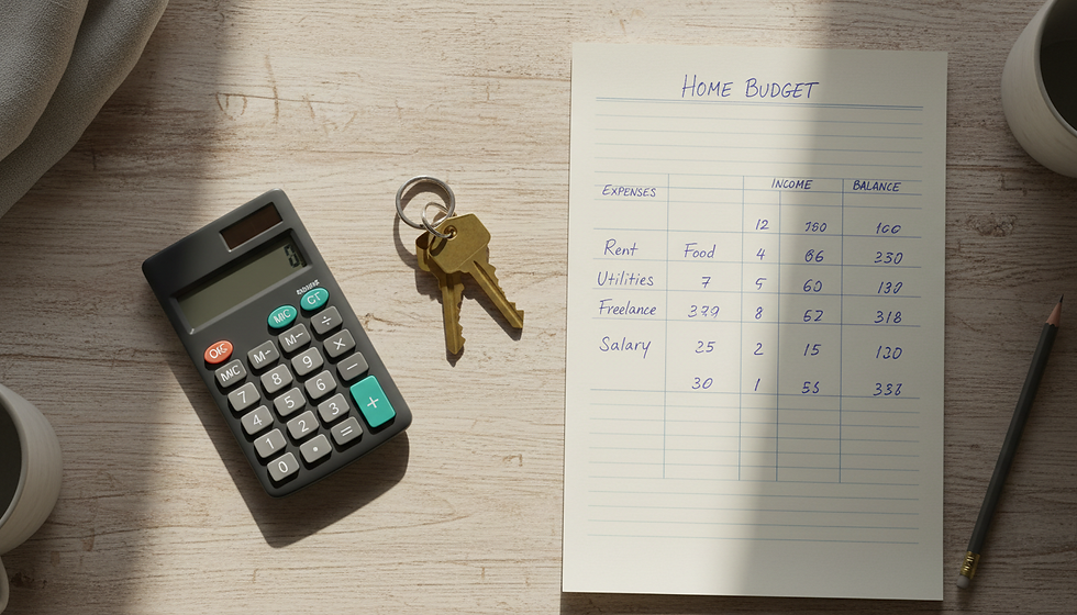 calculator keys and list for owner financing