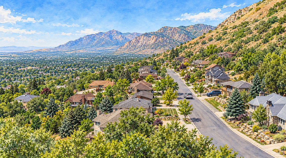 East Ogden rises toward the foothills
