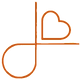 Jordan Birkner logo, dark orange