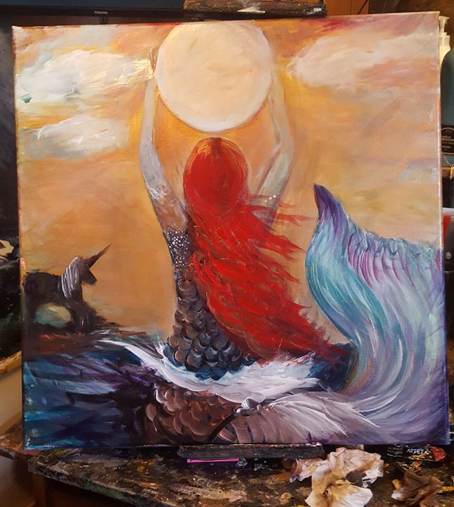 Emma's Mermaid Painting