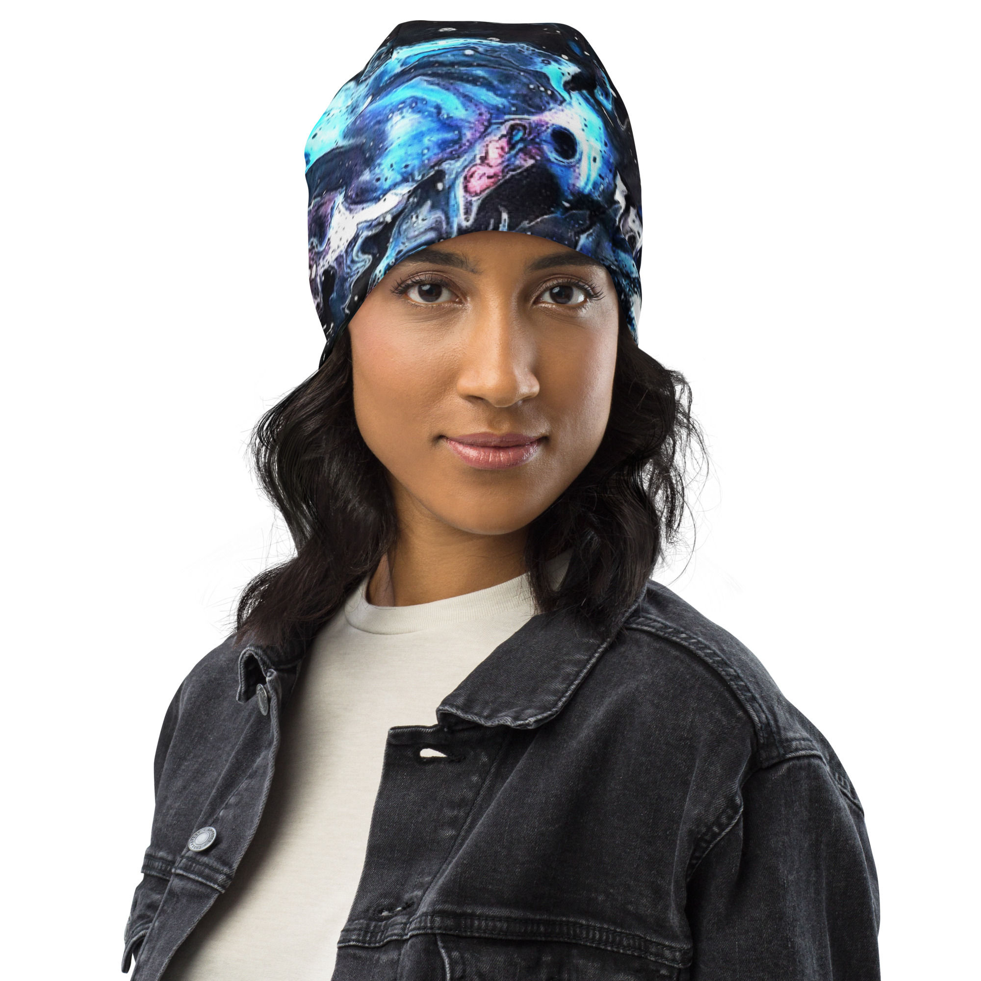 Galaxy All-Over Print Beanie