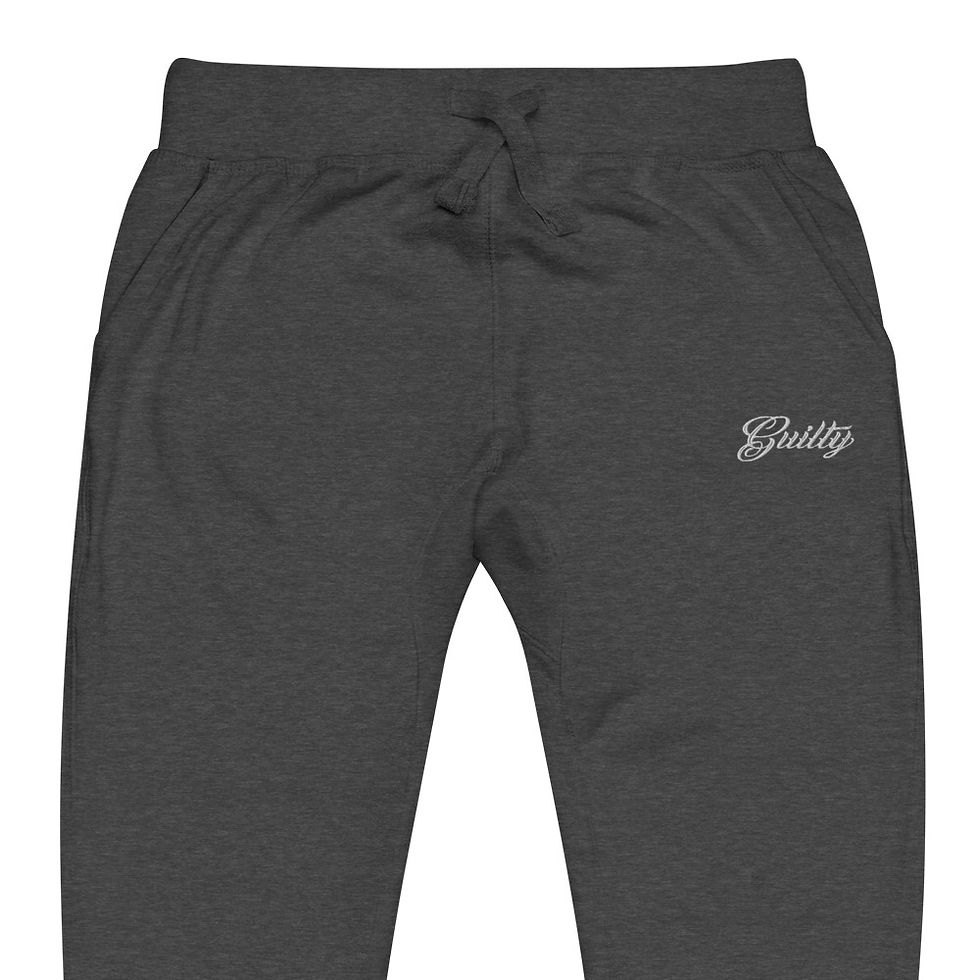 Thumbnail: Unisex Charcoal Fleece Joggers – Soft Lounge Sweatpants | Casual Streetwear 