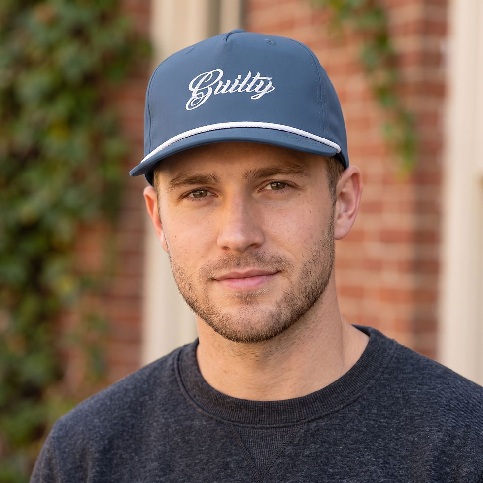 GUILTY classic rope cap – Light Blue / White