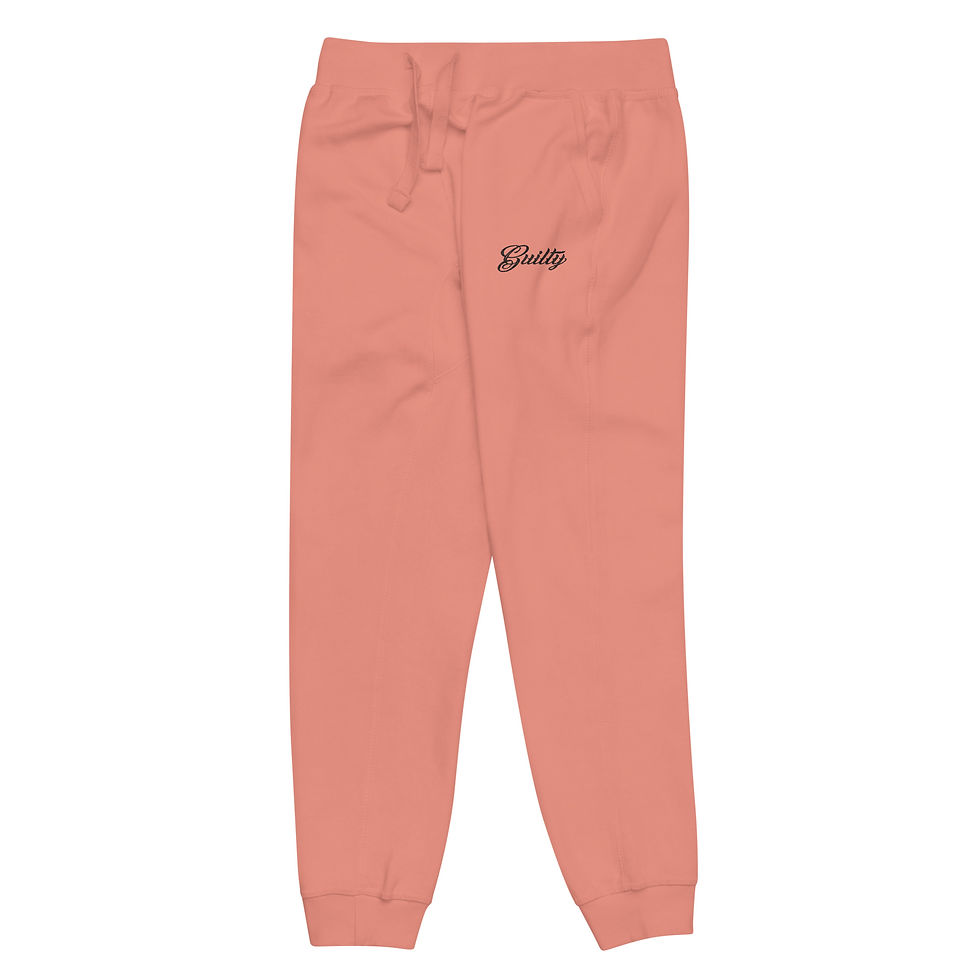 Thumbnail: Unisex Fleece Sweatpants – Soft Rose Joggers | Cozy Streetwear Lounge Pants 