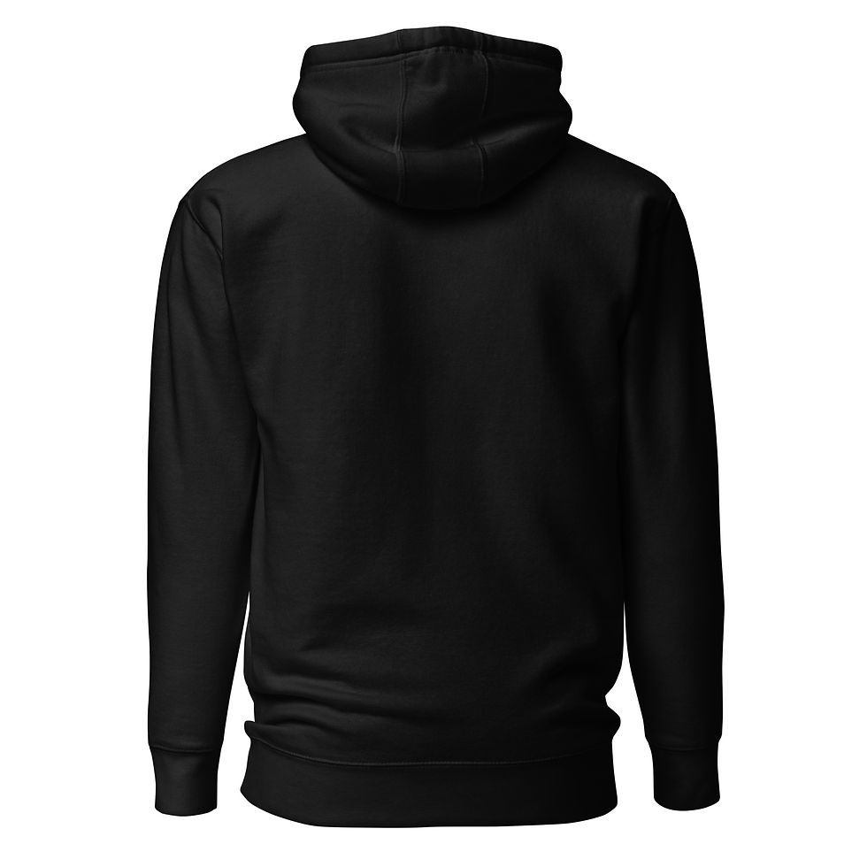 Thumbnail: Black GUILTY Hoodie – Unisex Embroidered Minimalist Pullover