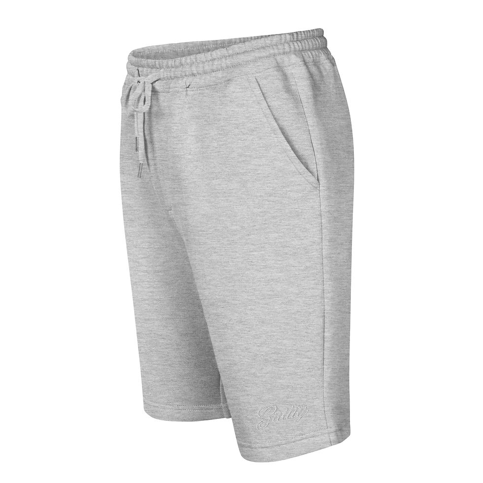Thumbnail: Men’s Gray Fleece Shorts – Comfort Streetwear | Soft Athletic Lounge Shorts