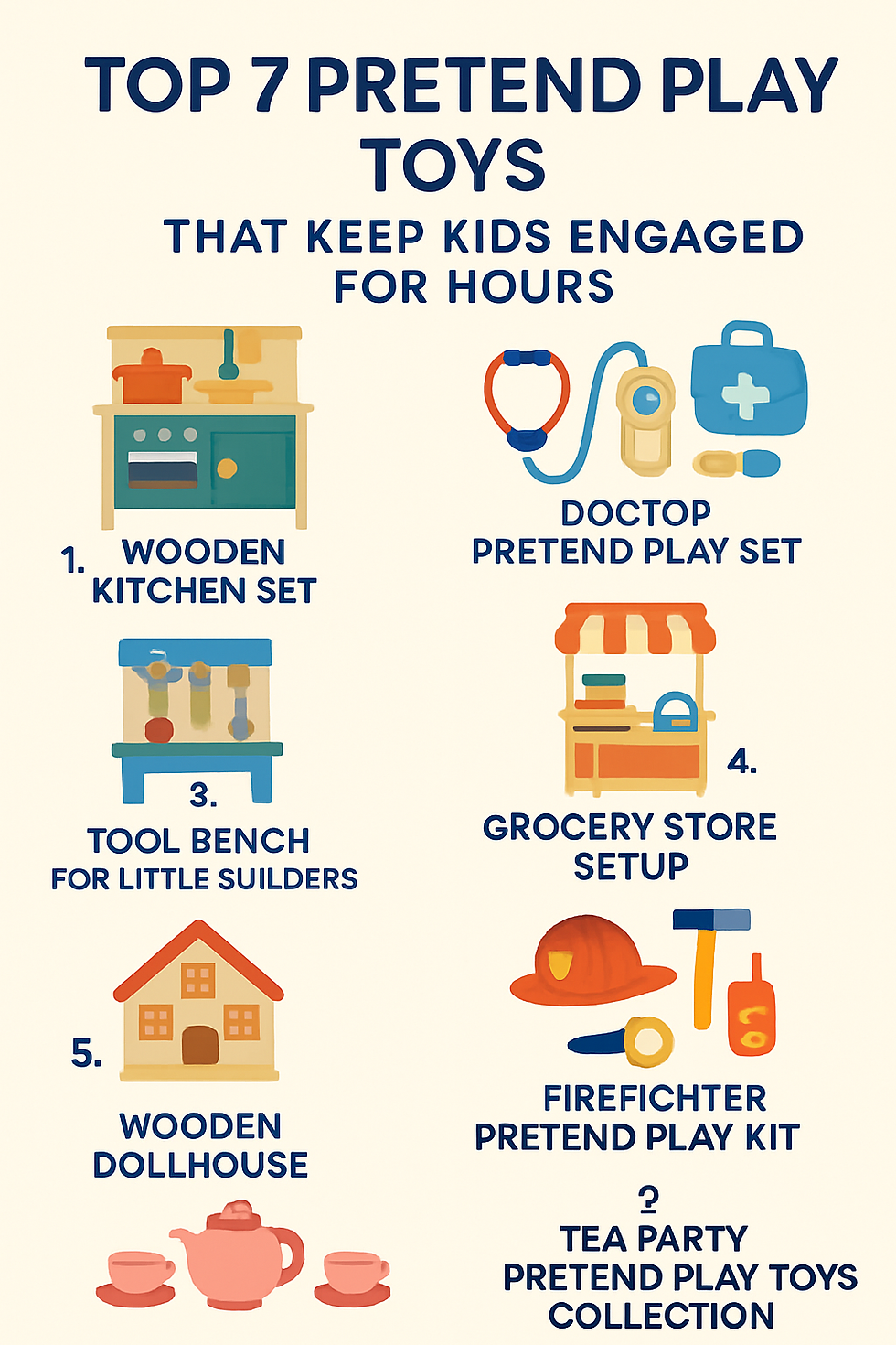 Top 7 Pretend Play Toys That Keep Kids Engaged for Hours