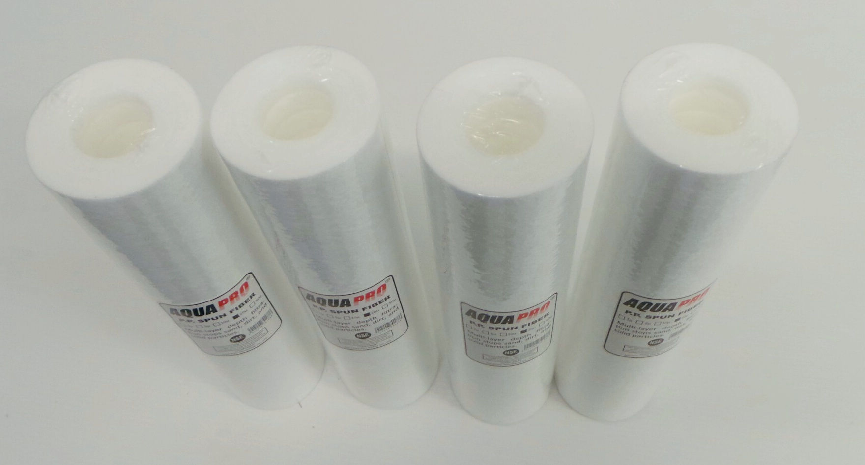 Pack de 4 pré-filtre sédiments 9"3/4 - 20 microns