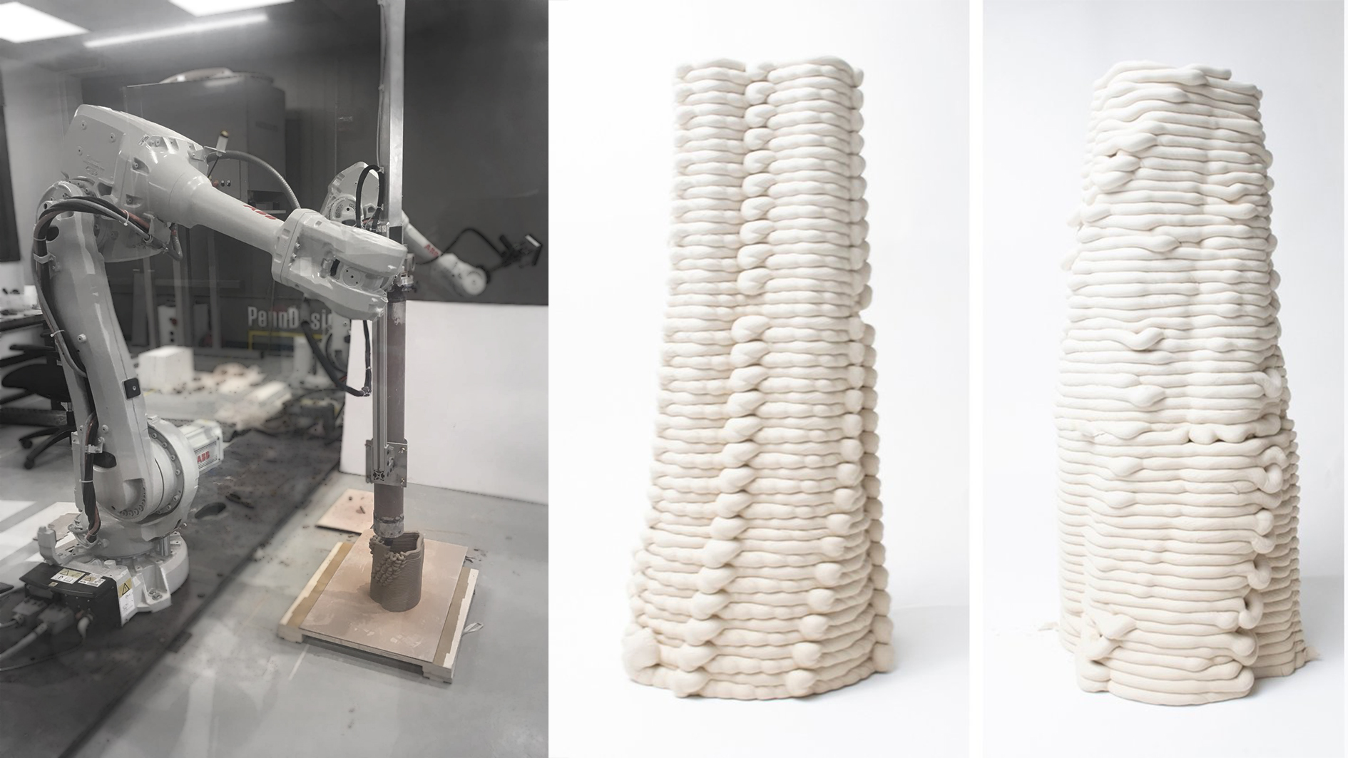 Robotic clay printing