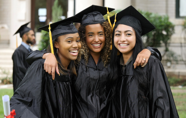 diverse graduation women young adults
