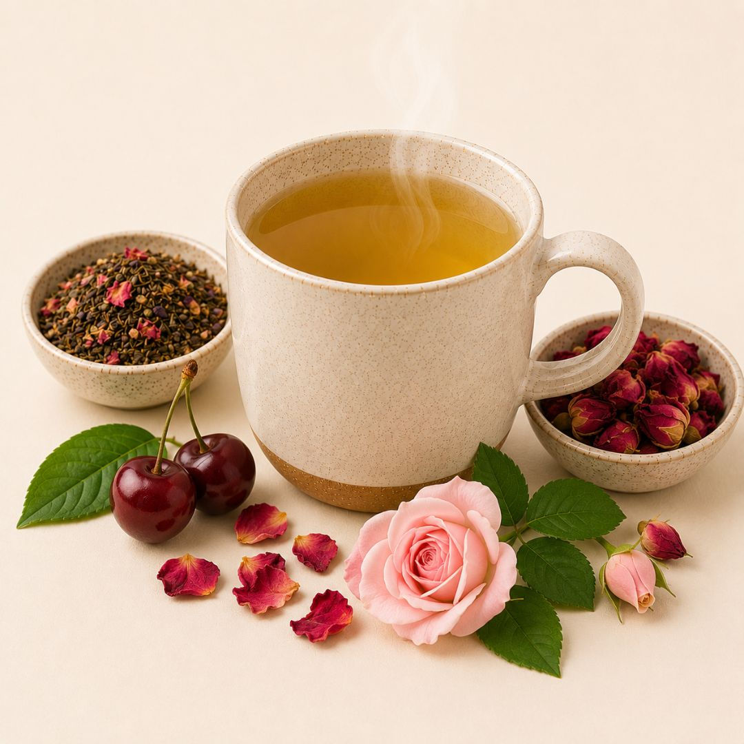 Cherry Rose Green Tea