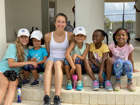 anguilla service trip olivia and the ATA kids