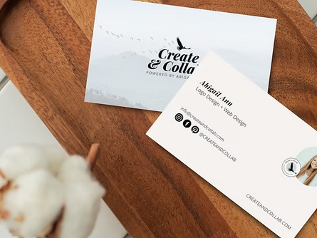 Business Cards created with Canva