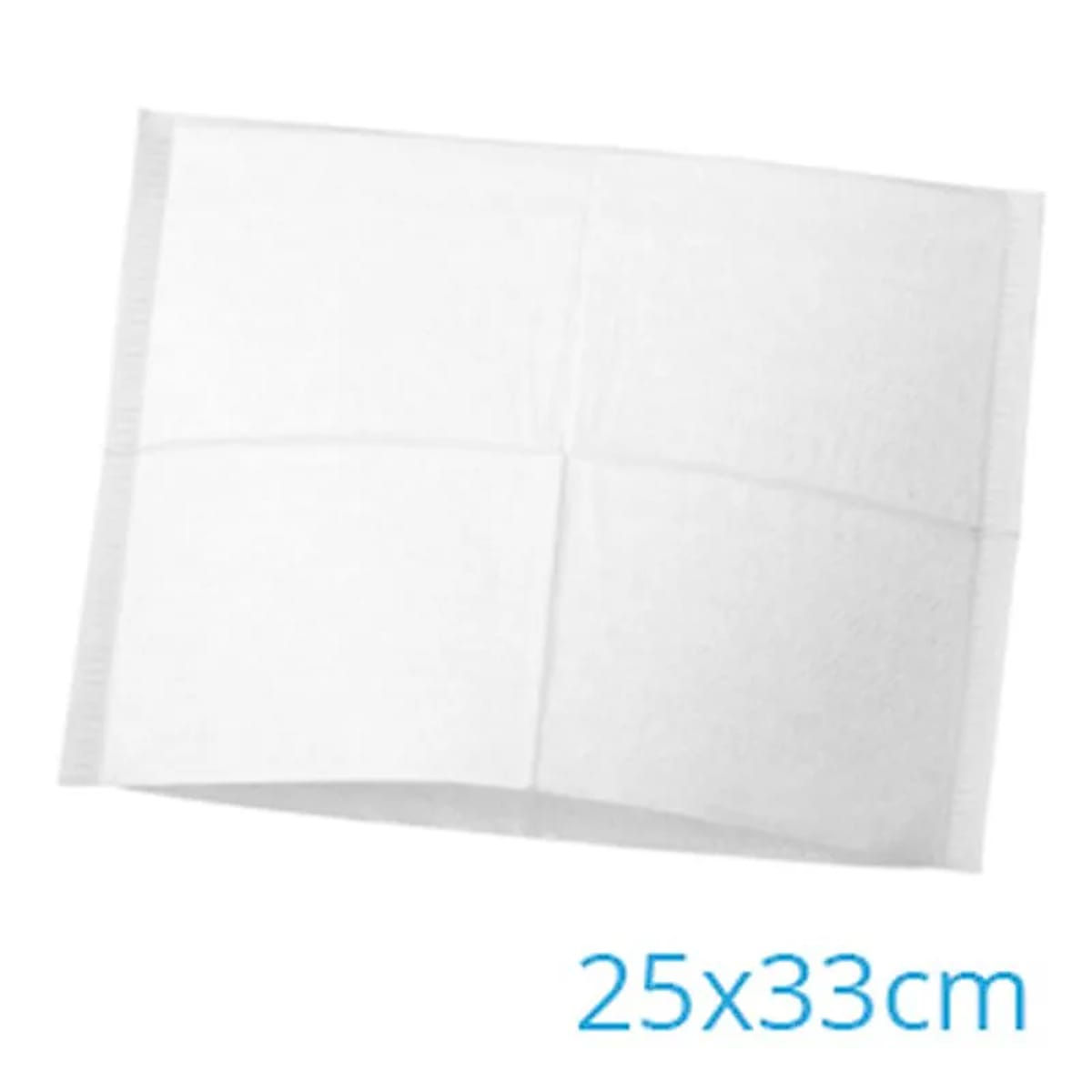 HOOFDSTEUNZAK 25X33CM. GEVOUWEN WIT X500ST.