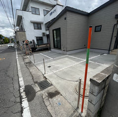 土間駐車場の施工完了!