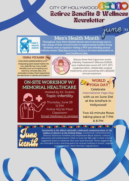 June '23 Retiree Benefits & Wellness Newsletter 