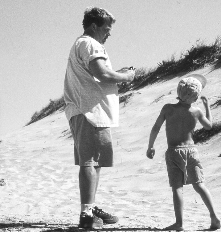 Dad and Wayne on the Dunes (2002)