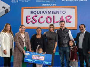 Rodrigo Monsalvo encabezó la entrega de “Equipamiento Escolar”