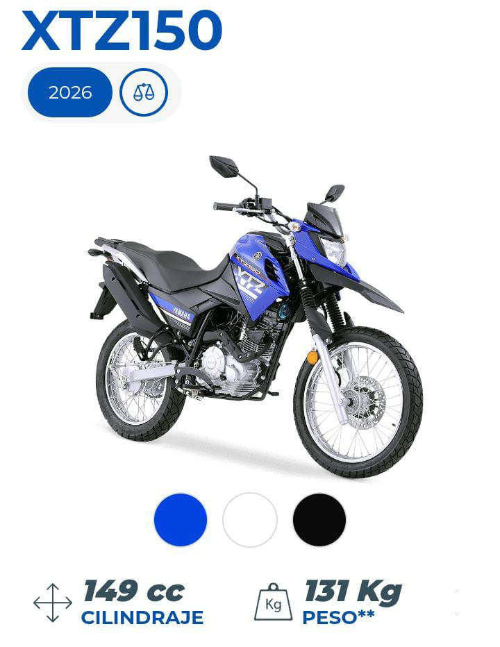XTZ 150 MODELO 2026