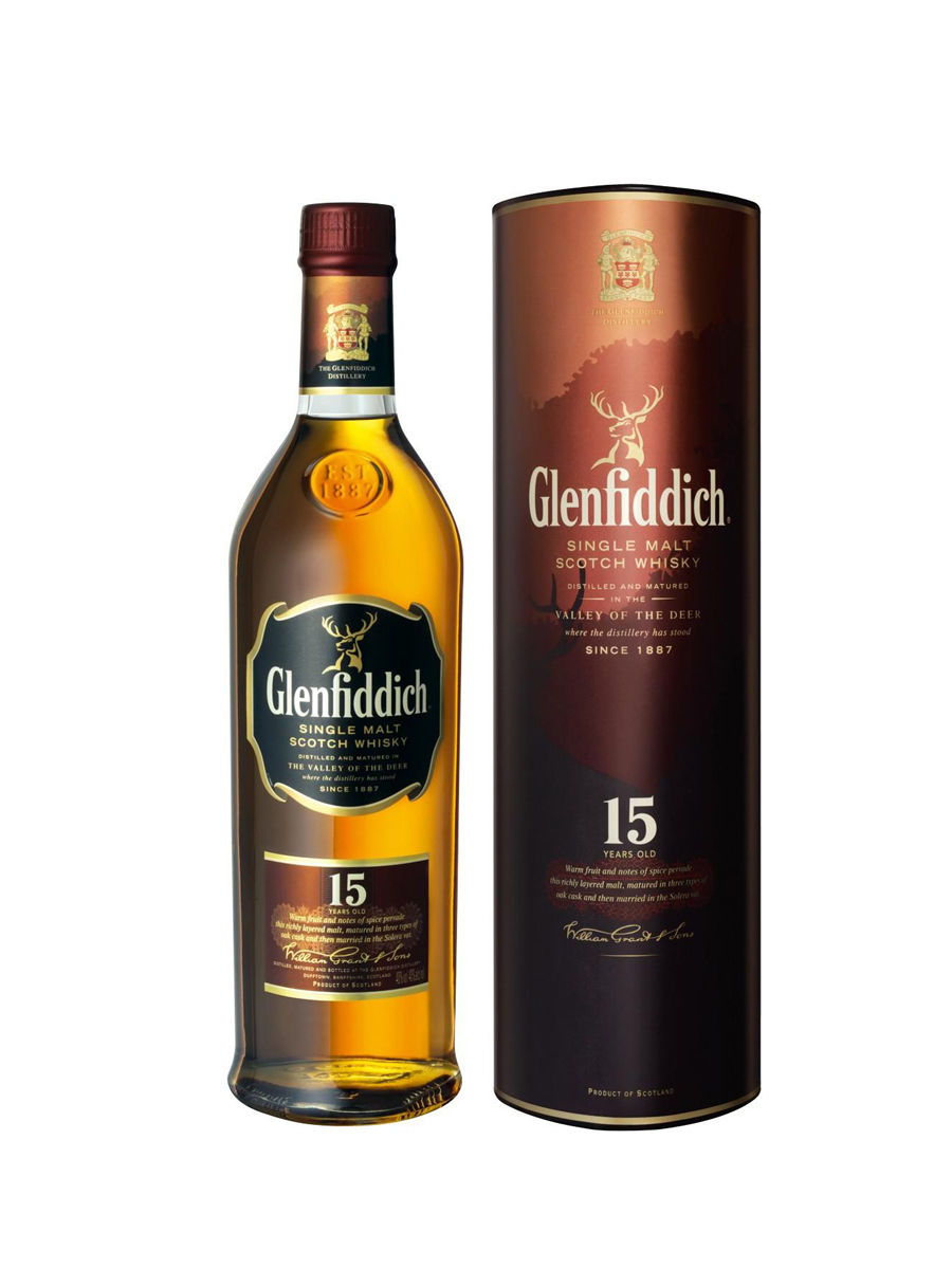 Malta Glenfiddich 15 años x 750 cc