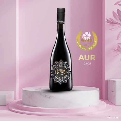 PRINCE MIRCEA Merlot REZERVA (dry) box of bottles Liquid happiness