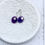 Miniature : Amethyst and sterling silver earrings