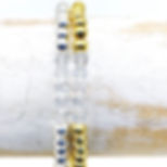 April birthstone bracelet with crystals and sterling silver