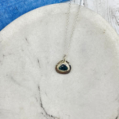 Blue/Green SapphireNecklace