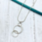 Miniature : Recycled silver circles necklace