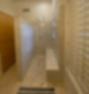 walk in shower tile installation Phoenix AZ with bench seating and mosaic floor