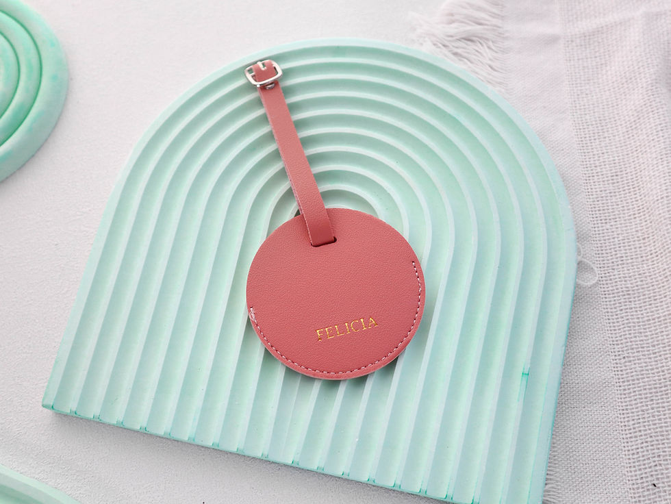 Thumbnail: Personalised Round Luggage Tag