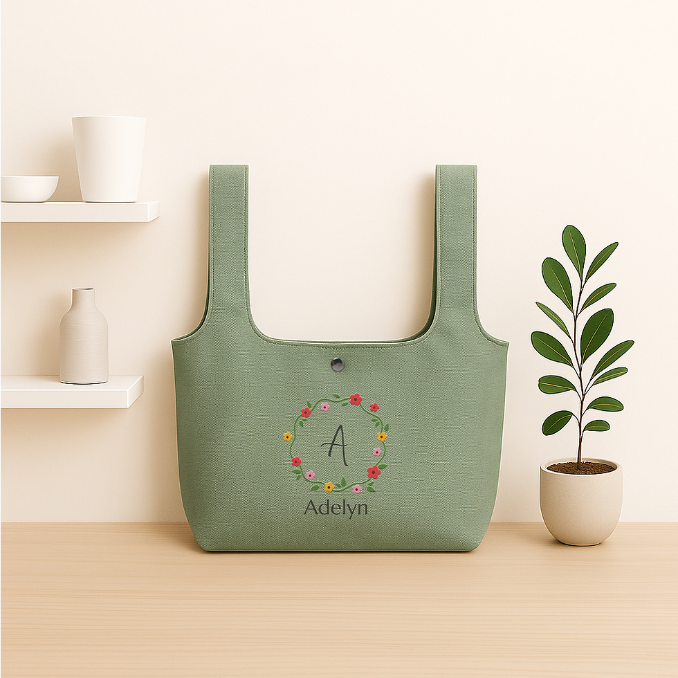 Thumbnail: Secret Garden Personalised Foldable Canvas Bag