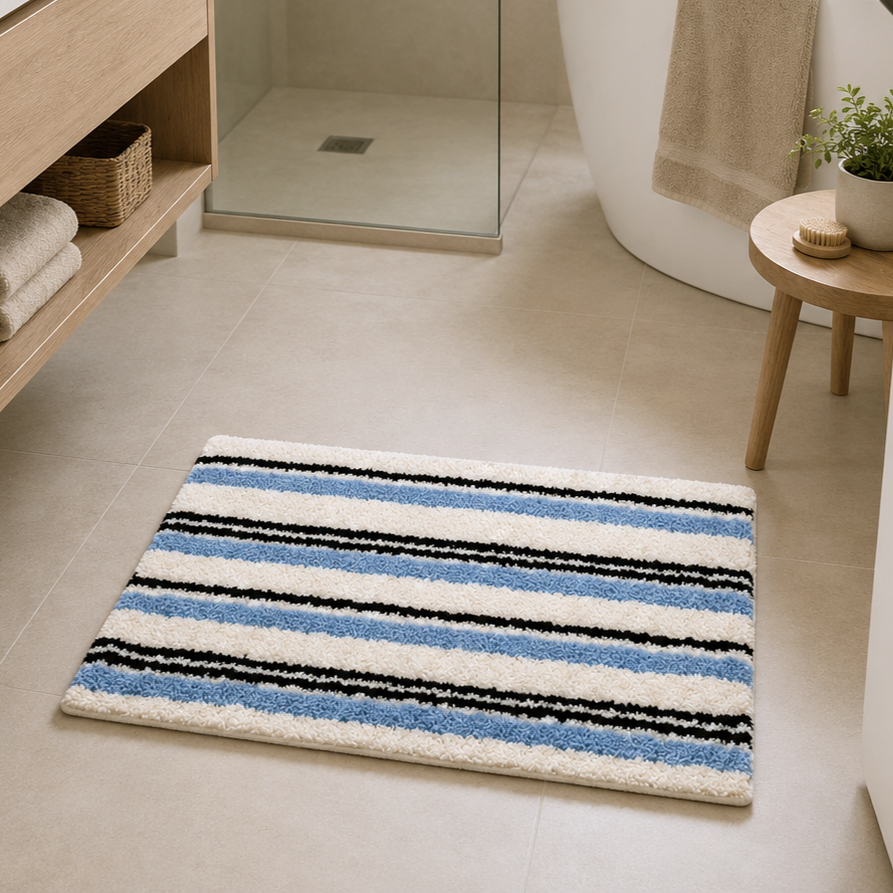 Thumbnail: Coastal Stripe Bath Mat (2 Colours)