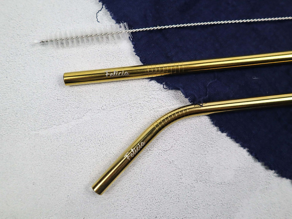 Thumbnail: Personalise Metal Straw Set